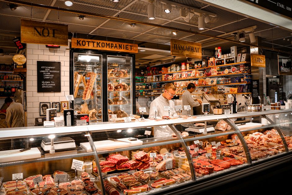 Interiér rybej lahôdkárne Datimask